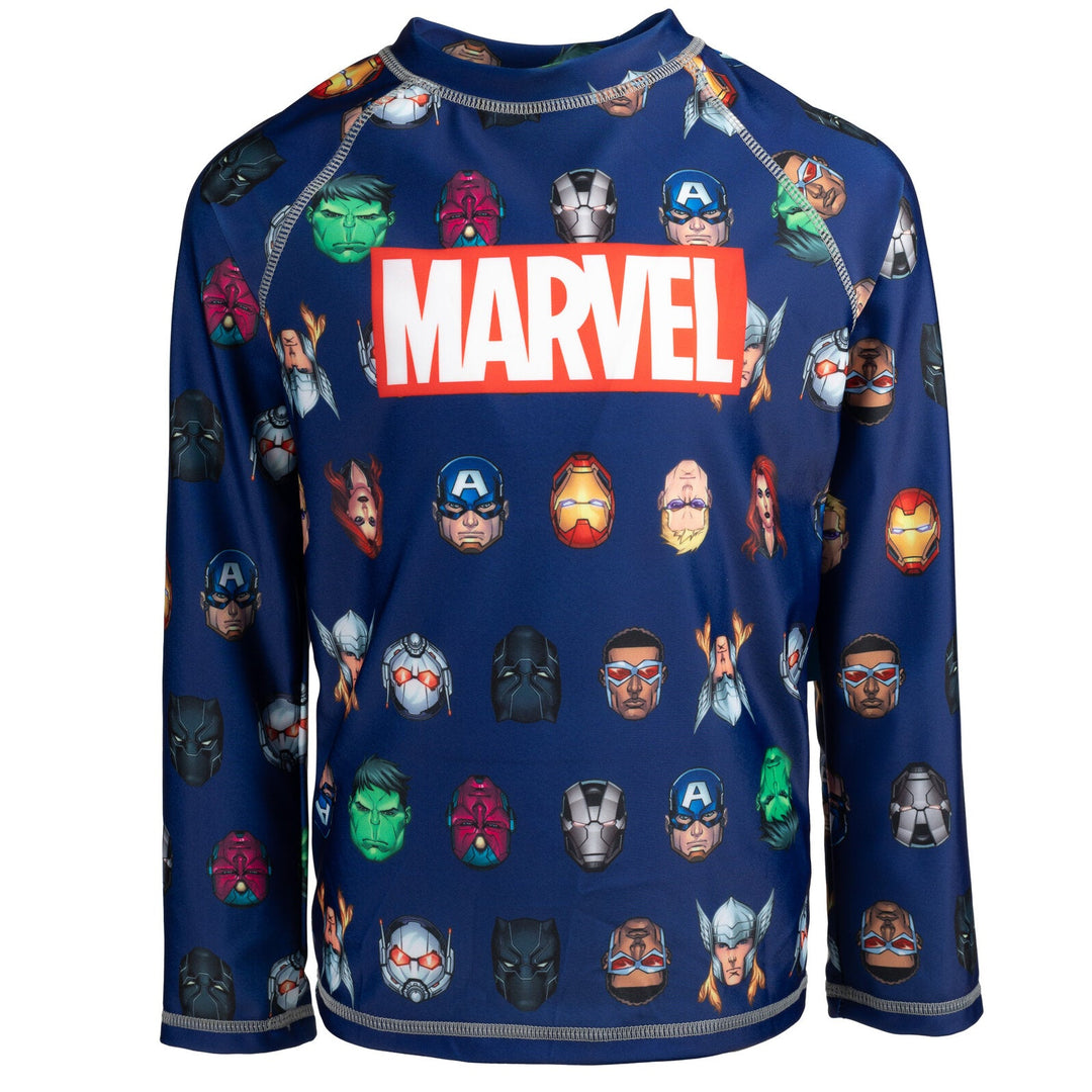 Marvel Avengers UPF 50+ Rash Guard Swim Shirt - imagikids