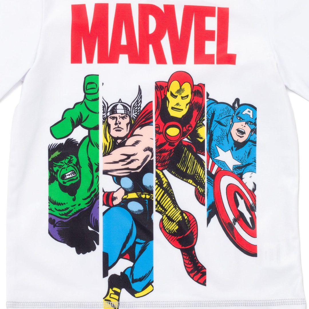 Marvel Avengers UPF 50+ Rash Guard Swim Shirt - imagikids