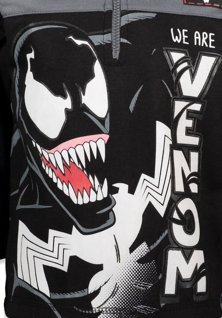 Marvel Avengers Venom Fleece Half Zip Pullover Hoodie - imagikids