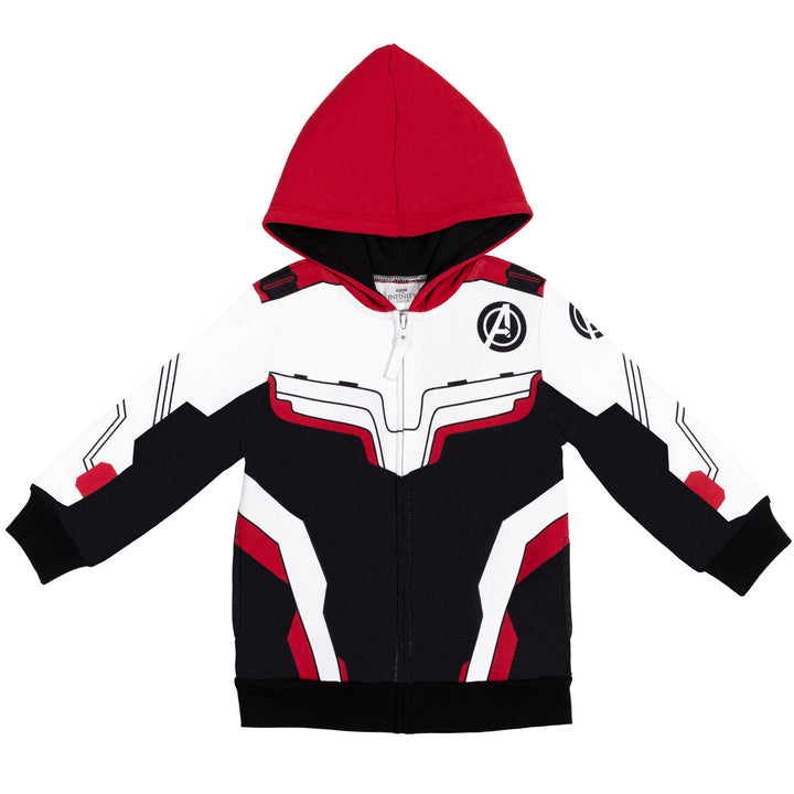 Sudadera con capucha de cosplay con cremallera y bolsillos de The Avengers Fleece