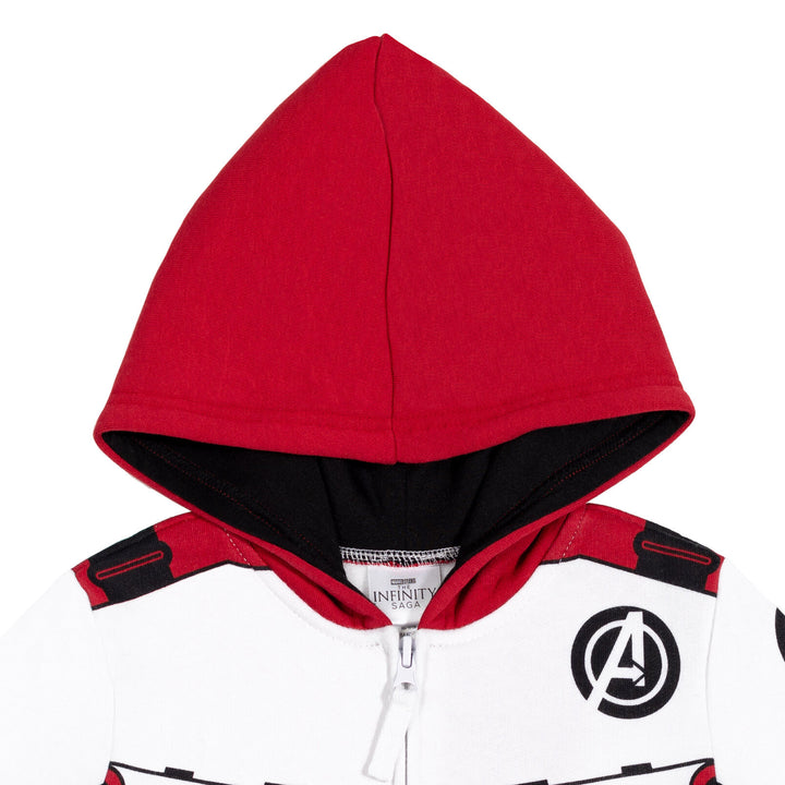 Sudadera con capucha de cosplay con cremallera y bolsillos de The Avengers Fleece