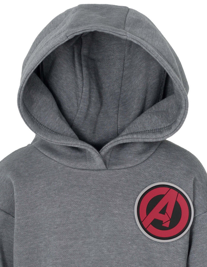 Marvel Avengers Zip Up Vest 2fer Jacket and Pullover Fleece Hoodie - imagikids