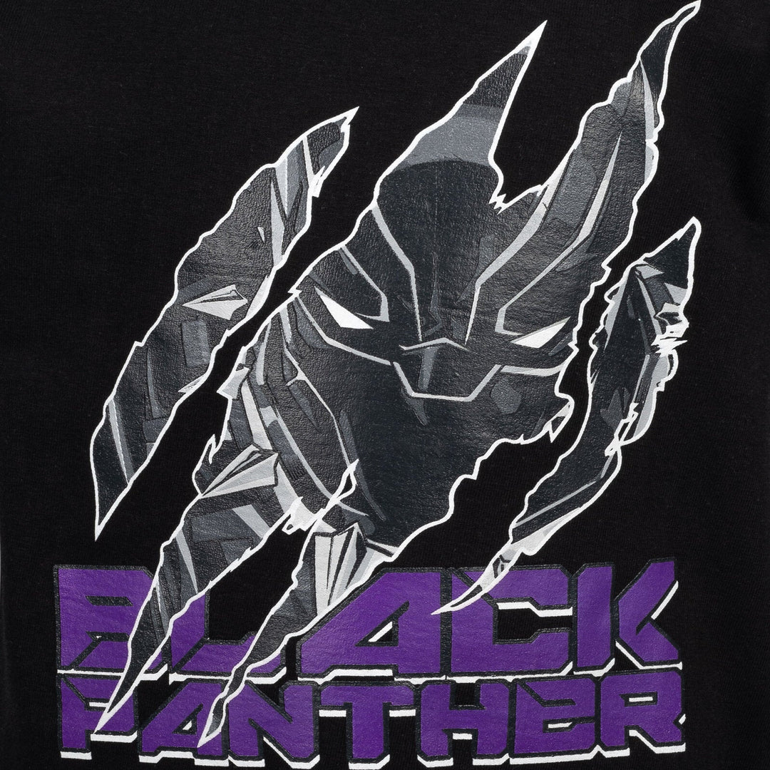 Marvel Black Panther Graphic T - Shirt & French Terry Shorts - imagikids