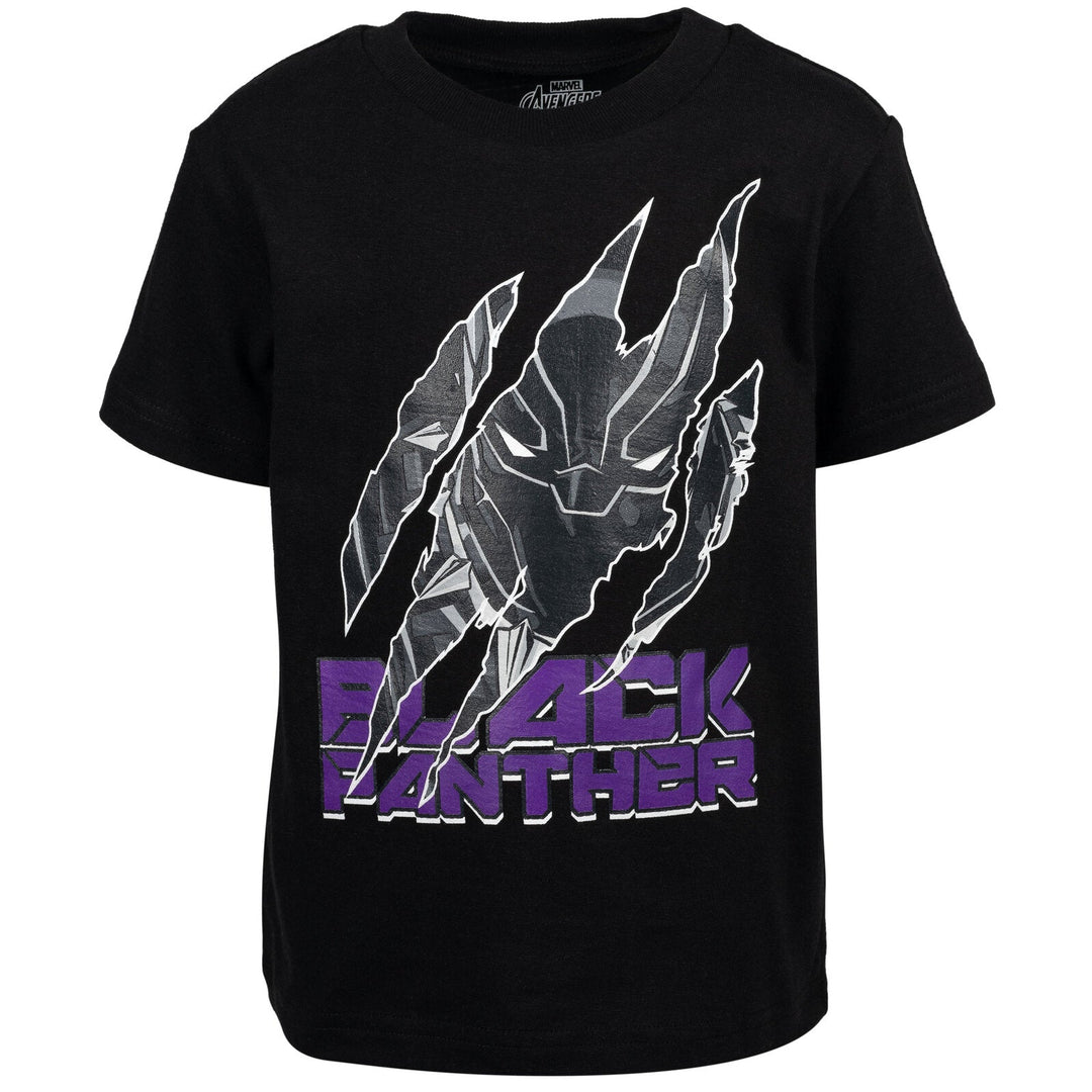 Marvel Black Panther Graphic T - Shirt & French Terry Shorts - imagikids