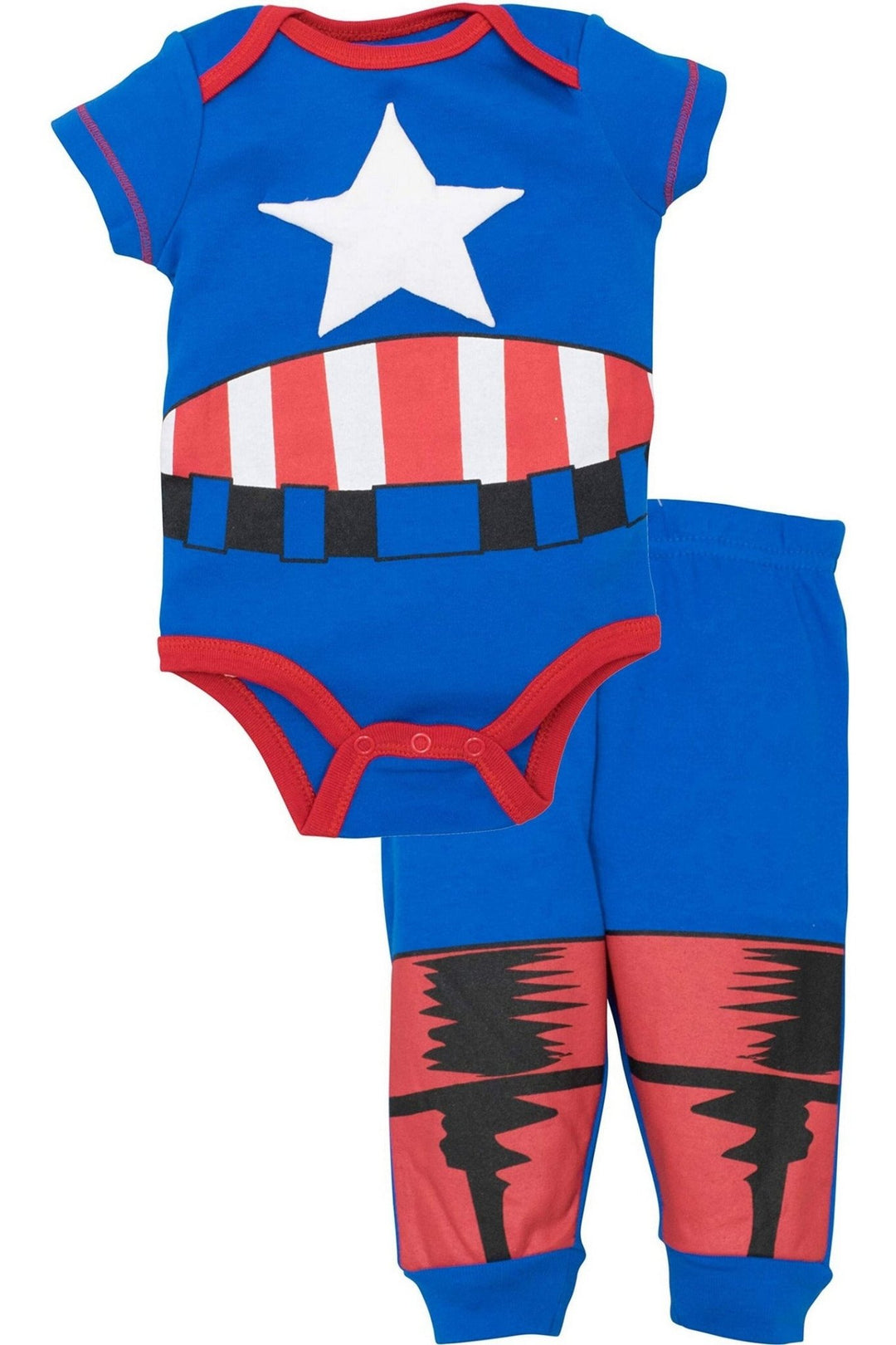 Marvel Captain America Cosplay Bodysuit and Pants Set - imagikids