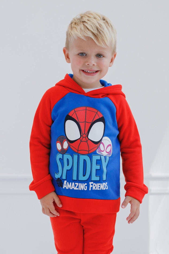 Marvel Fleece Pullover Hoodie and Pants Outfit Set - imagikids