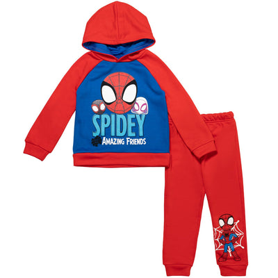 Marvel Fleece Pullover Hoodie and Pants Outfit Set - imagikids