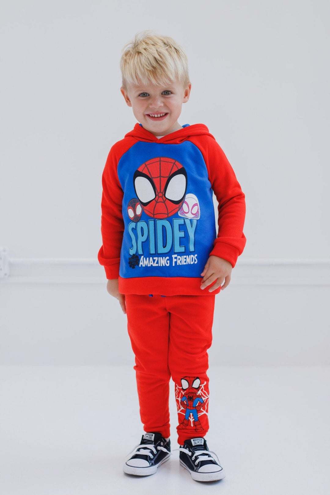 Marvel Fleece Pullover Hoodie and Pants Outfit Set - imagikids