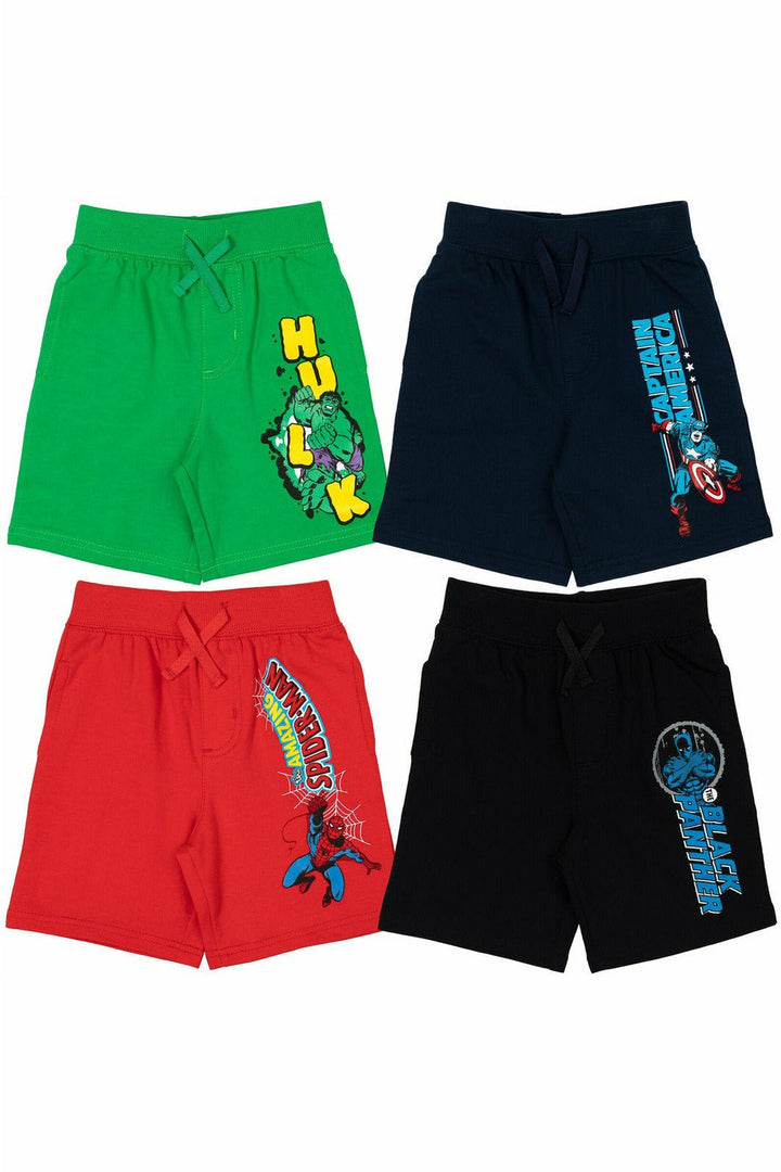 Marvel French Terry 4 Pack Shorts - imagikids