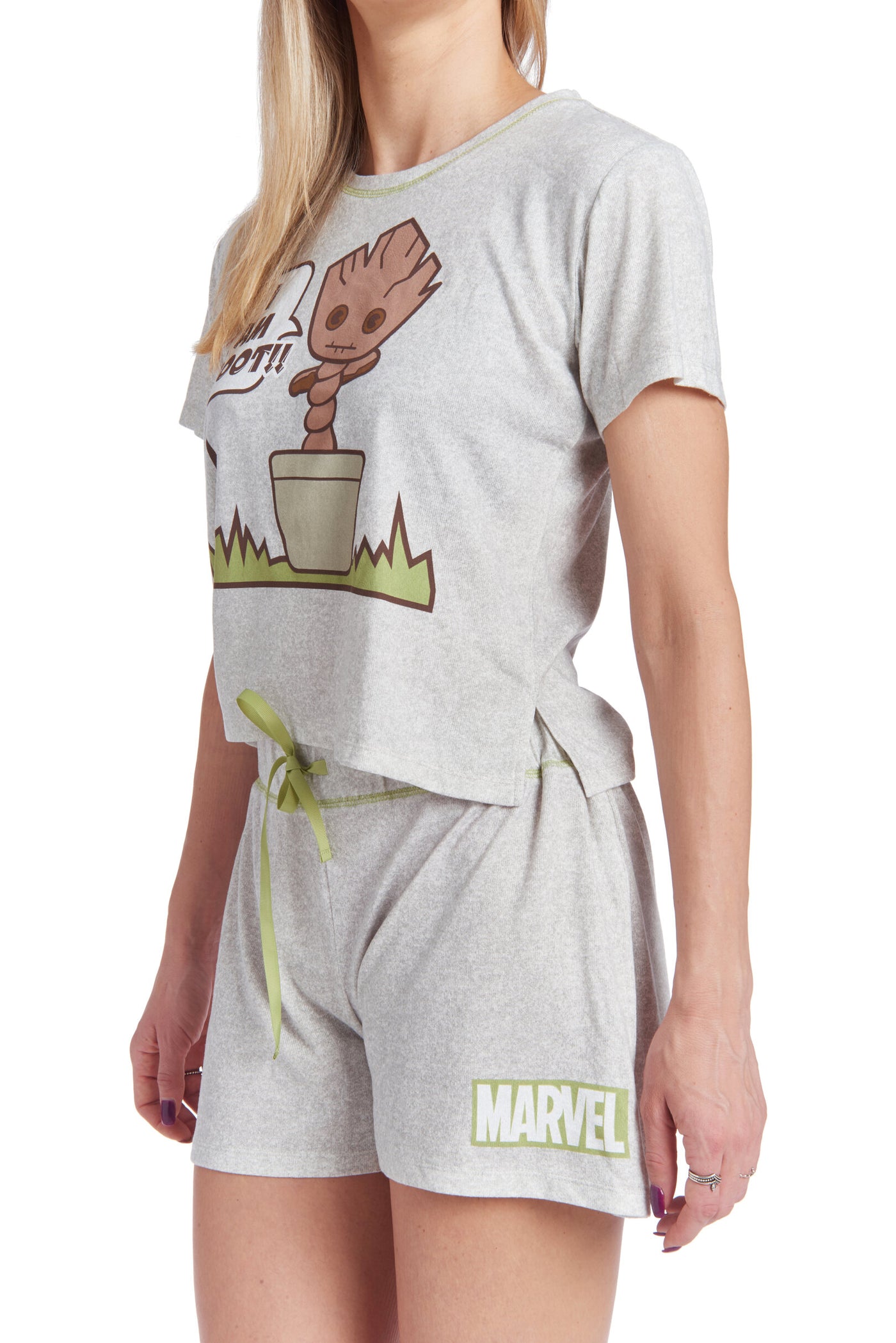 Marvel Guardians of the Galaxy Groot Pajama Shirt and Shorts Sleep Set