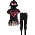 Marvel Spider-Gwen Cosplay Camiseta y polainas