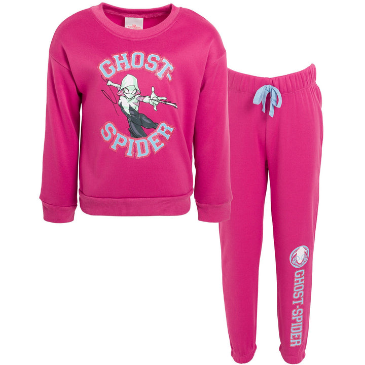 Marvel Spider - Gwen French Terry Sweatshirt and Jogger Pants Set - imagikids