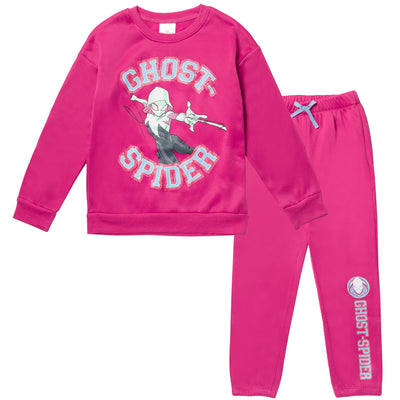 Marvel Spider - Gwen French Terry Sweatshirt and Jogger Pants Set - imagikids