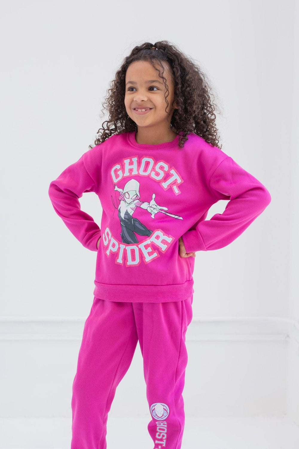 Marvel Spider - Gwen French Terry Sweatshirt and Jogger Pants Set - imagikids