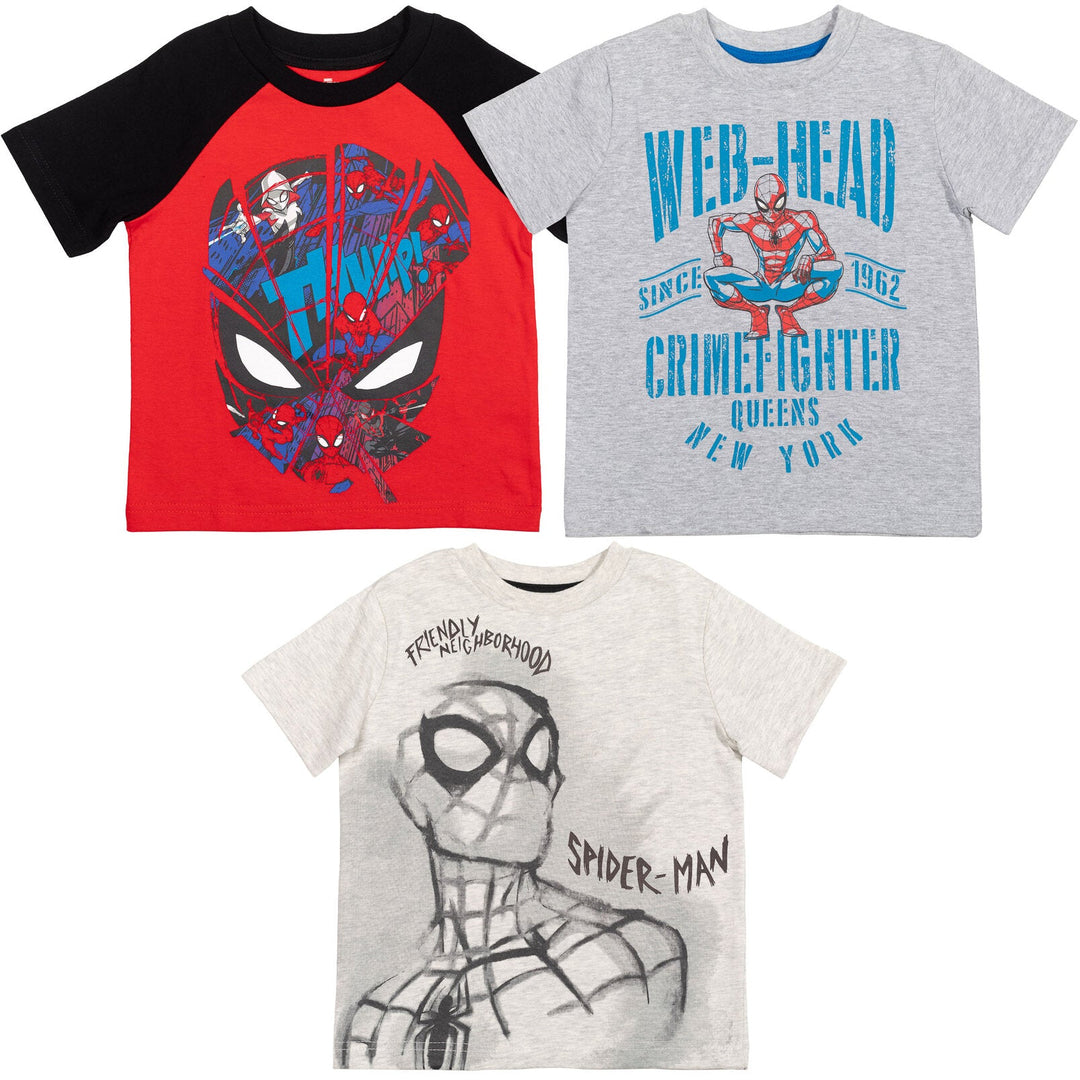 Marvel Spider - Man 3 Pack T - Shirts - imagikids