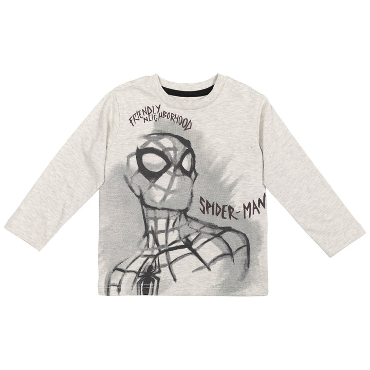 Spiderman 3 Pack Raglan Long Sleeve Graphic T-Shirt