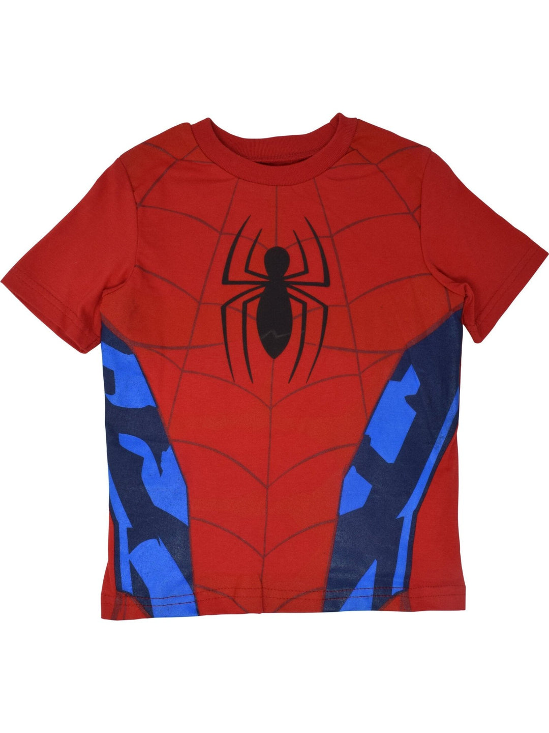 Marvel Spider - Man Avengers Avengers Cosplay T - Shirt and Mesh Shorts Outfit Set - imagikids