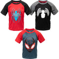 Marvel Spider-Man Avengers Spider-Man 3 Pack Athletic T-Shirts