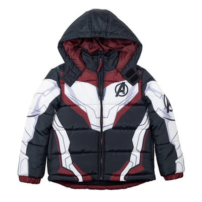 Marvel Spider-Man Avengers Spider-Man Mesh Zip Up Winter Coat Puffer Jacket