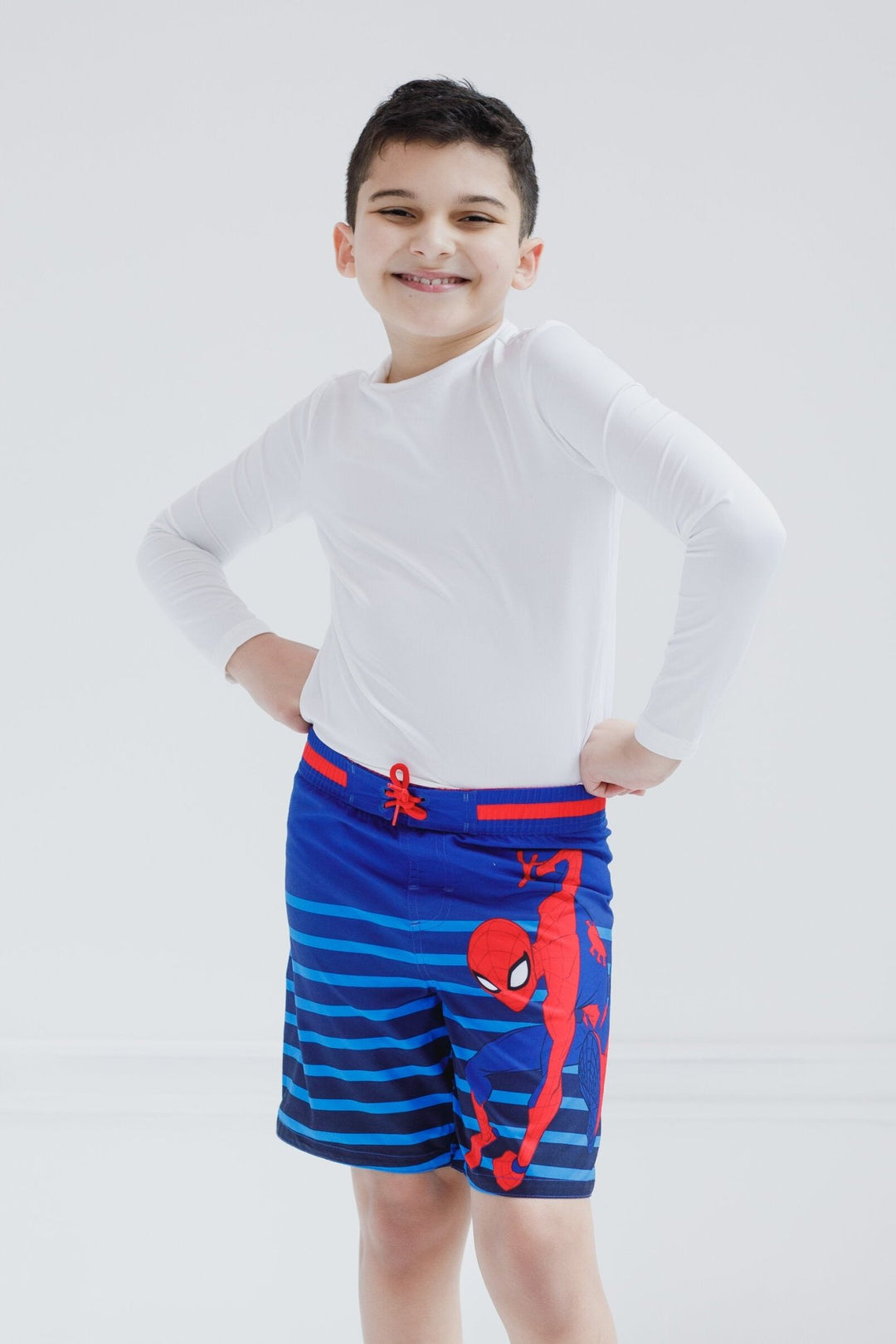 Marvel Spider - Man Compression UPF 50+ Swim Trunks Bathing Suit - imagikids