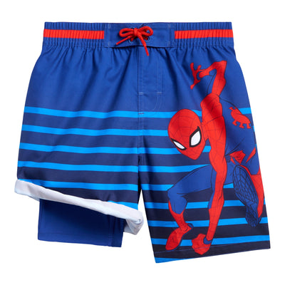 Marvel Spider - Man Compression UPF 50+ Swim Trunks Bathing Suit - imagikids
