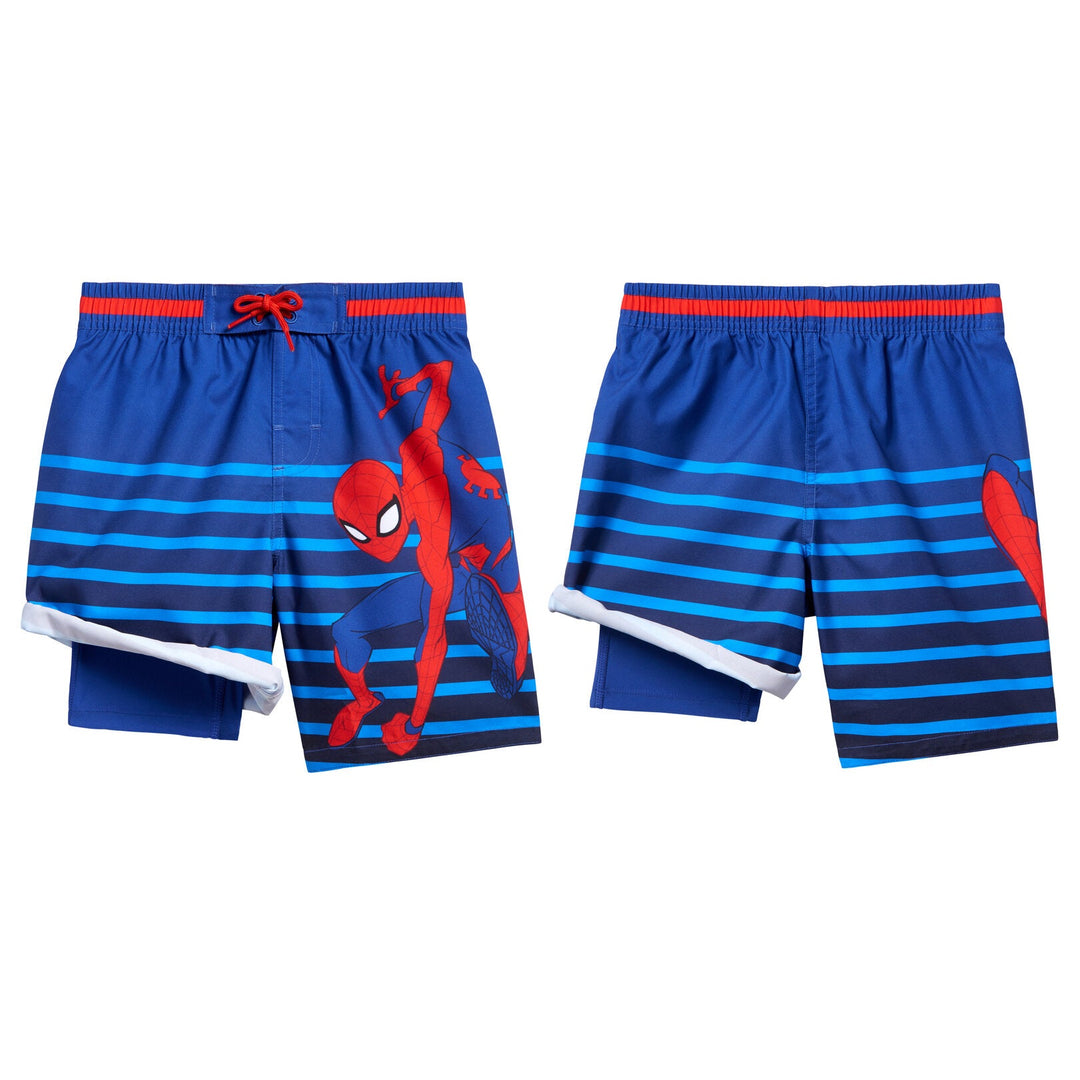 Marvel Spider - Man Compression UPF 50+ Swim Trunks Bathing Suit - imagikids