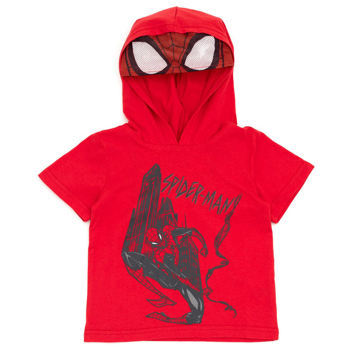 Marvel Spider - Man Cosplay T - Shirt and Mesh Shorts Outfit Set - imagikids