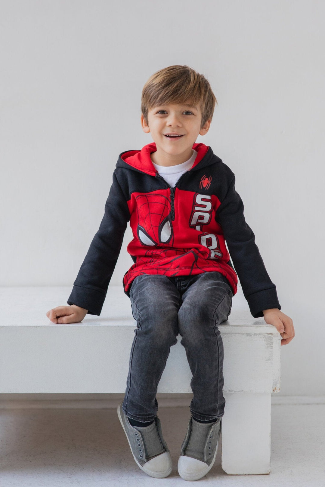 Marvel Spider - Man Fleece Half Zip Hoodie - imagikids