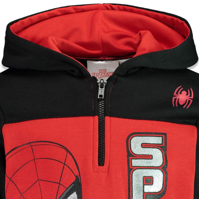Marvel Spider-Man Fleece Half Zip Hoodie
