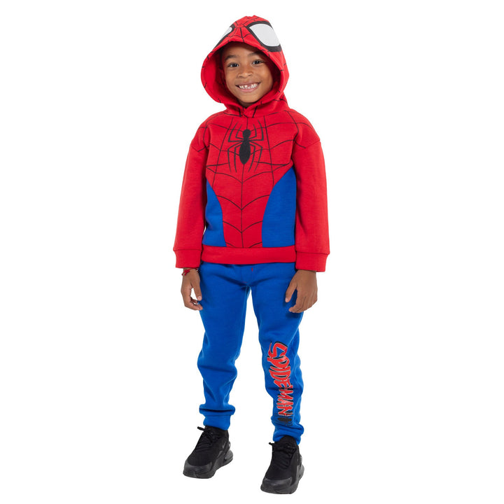 Marvel Spider - Man Fleece Pullover Hoodie and Pants Outfit Set - imagikids