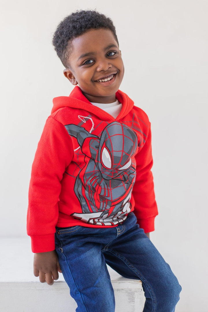 Marvel Spider - Man Fleece Pullover Hoodie and Pants Outfit Set - imagikids