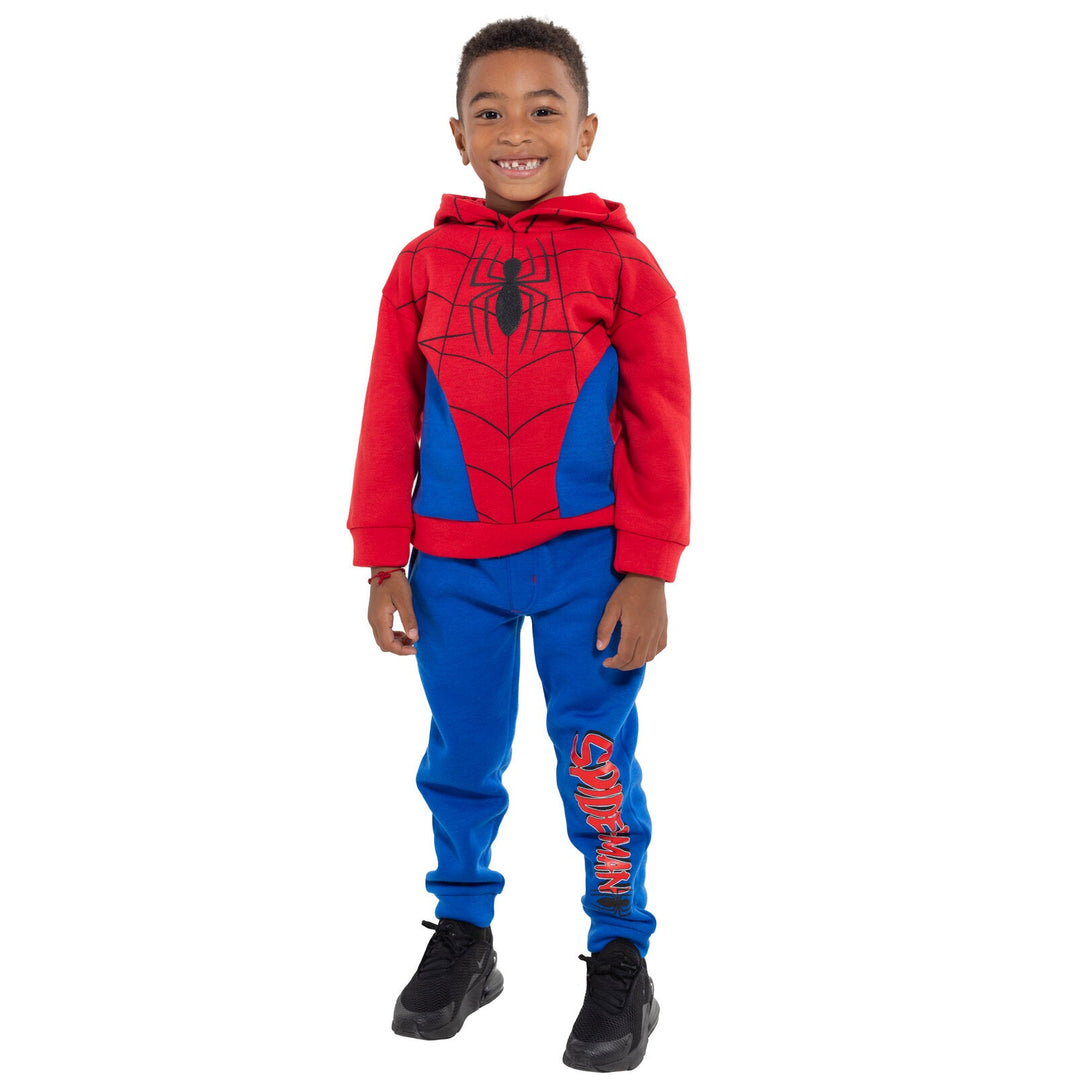 Marvel Spider - Man Fleece Pullover Hoodie and Pants Outfit Set - imagikids