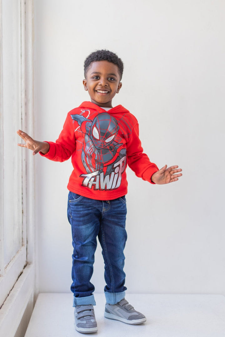 Marvel Spider - Man Fleece Pullover Hoodie and Pants Outfit Set - imagikids