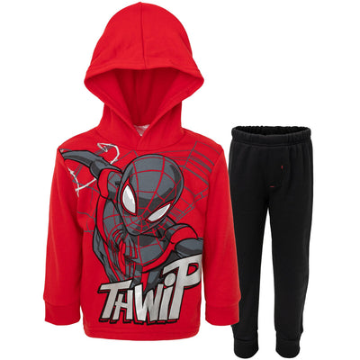 Marvel Spider - Man Fleece Pullover Hoodie and Pants Outfit Set - imagikids