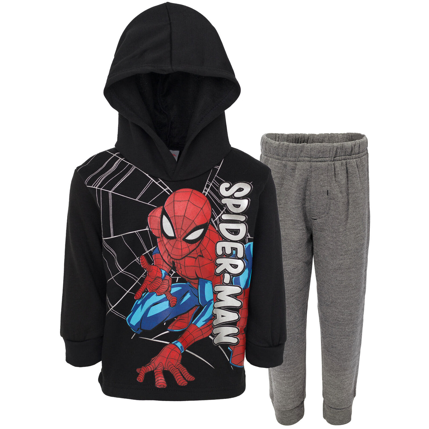 Marvel Spider-Man Fleece Pullover Hoodie and Pants Outfit Set