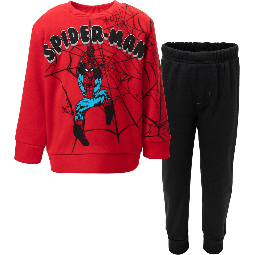 Marvel Spider - Man Fleece Pullover Sweatshirt and Pants Set - imagikids