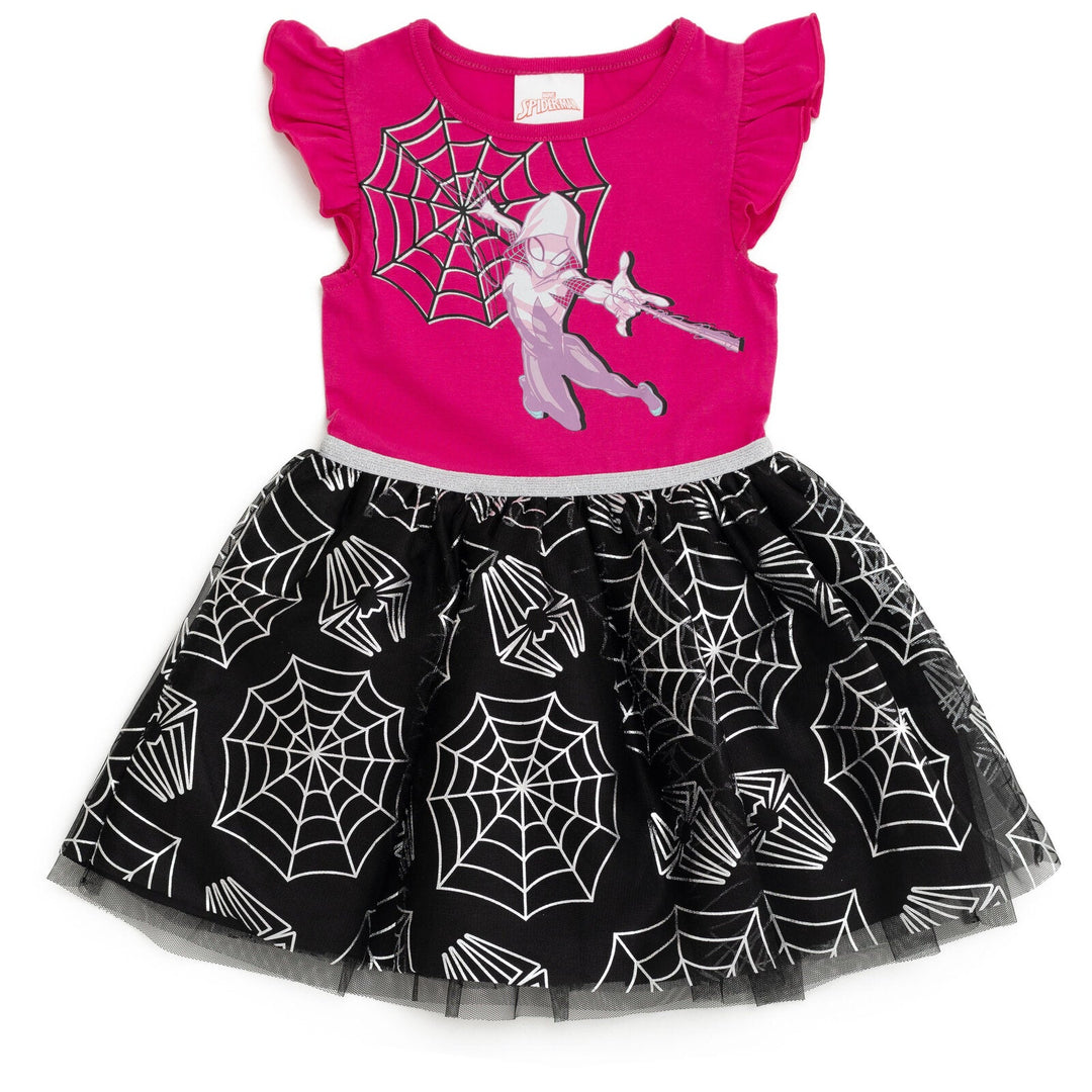 Marvel Toddler Girls Spider-Man Ghost Spider Tulle Tutu Dress to - Purple / Black Marvel Toddler Girls Spider-Man Ghost Spider Tulle Tutu Dress to - Purple / Black