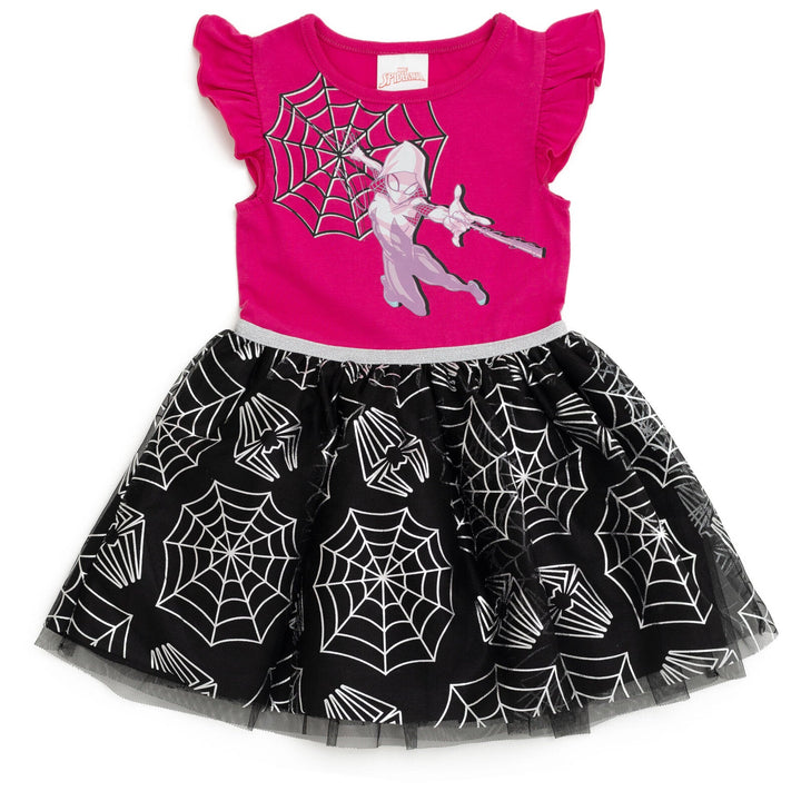 Marvel Spider - Man Ghost Spider Girls Tulle Tutu Dress Toddler to Big Kid - imagikids