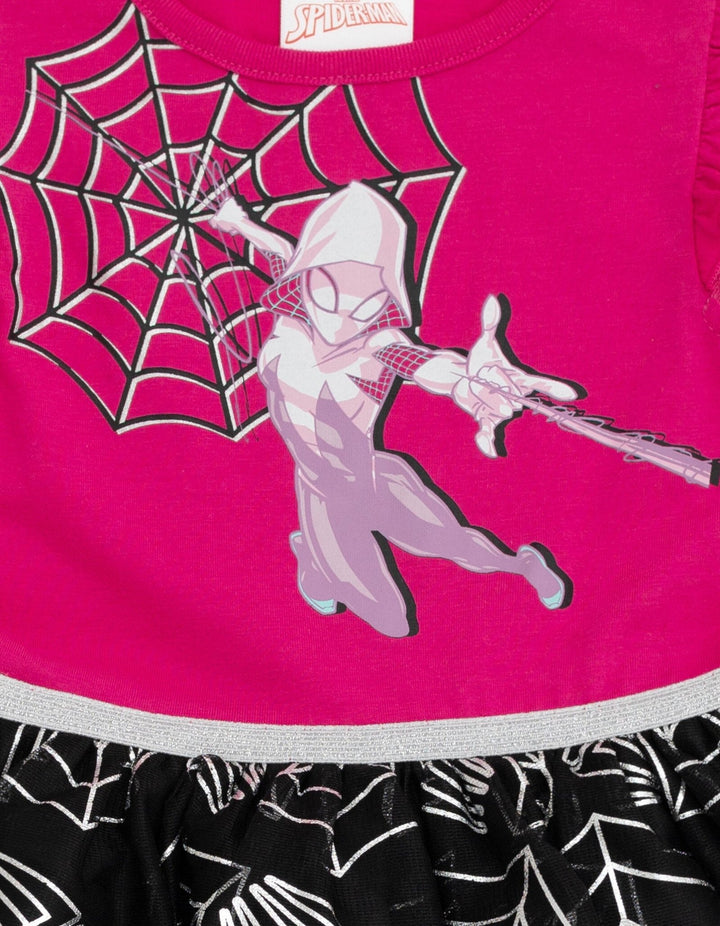 Marvel Spider - Man Ghost Spider Girls Tulle Tutu Dress Toddler to Big Kid - imagikids