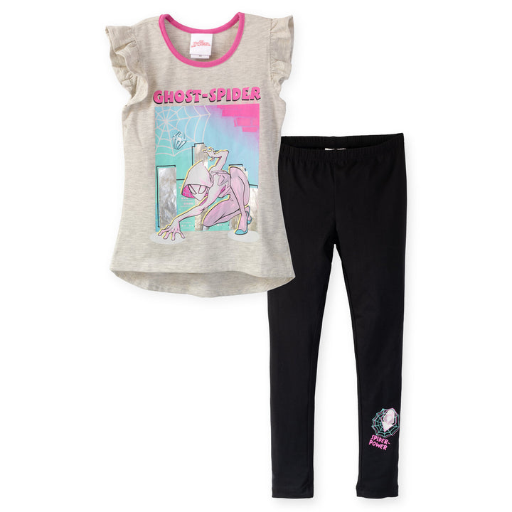 Ghost-Spider Graphic T-Shirt & Leggings Set