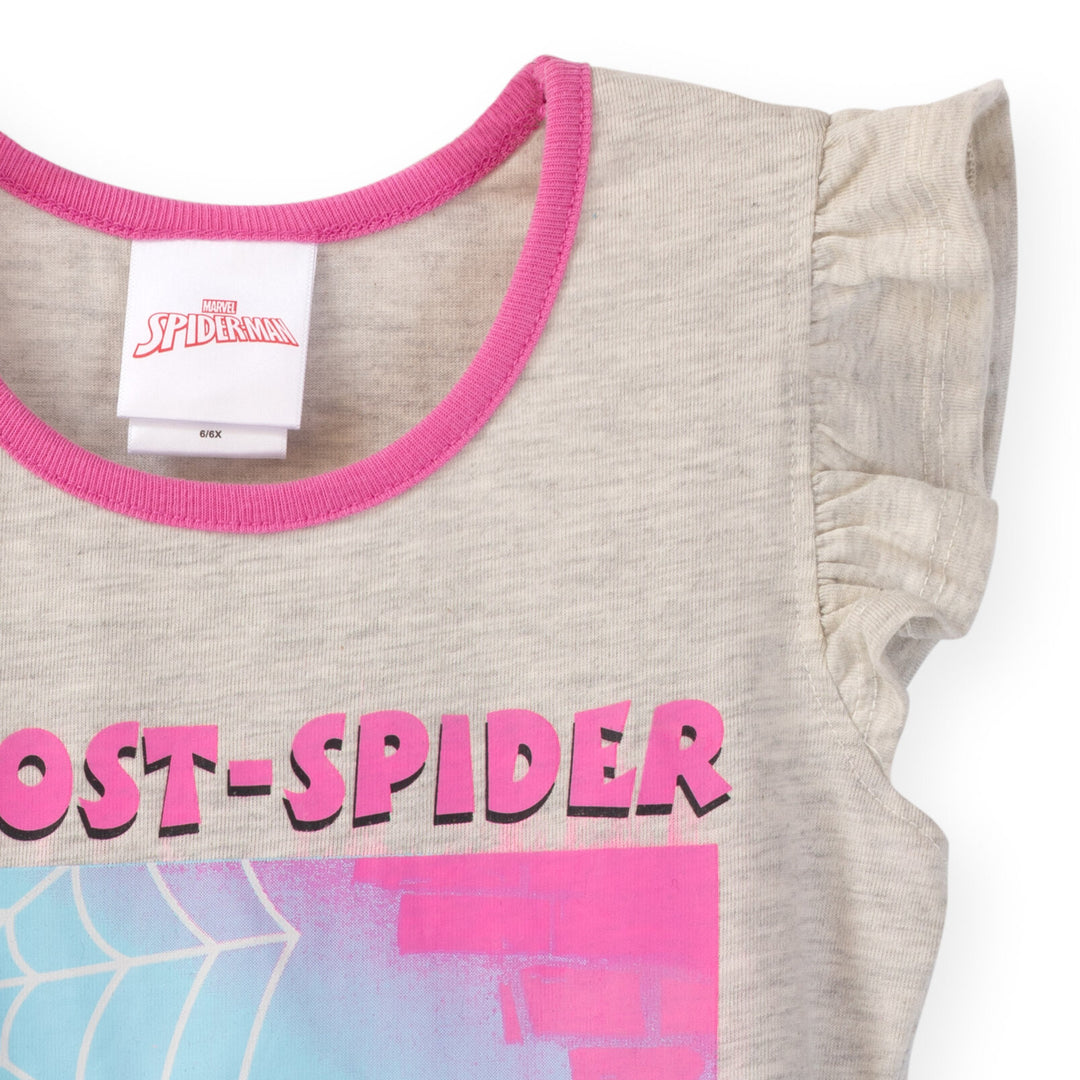 Conjunto de camiseta y calzas con gráfico de Ghost-Spider