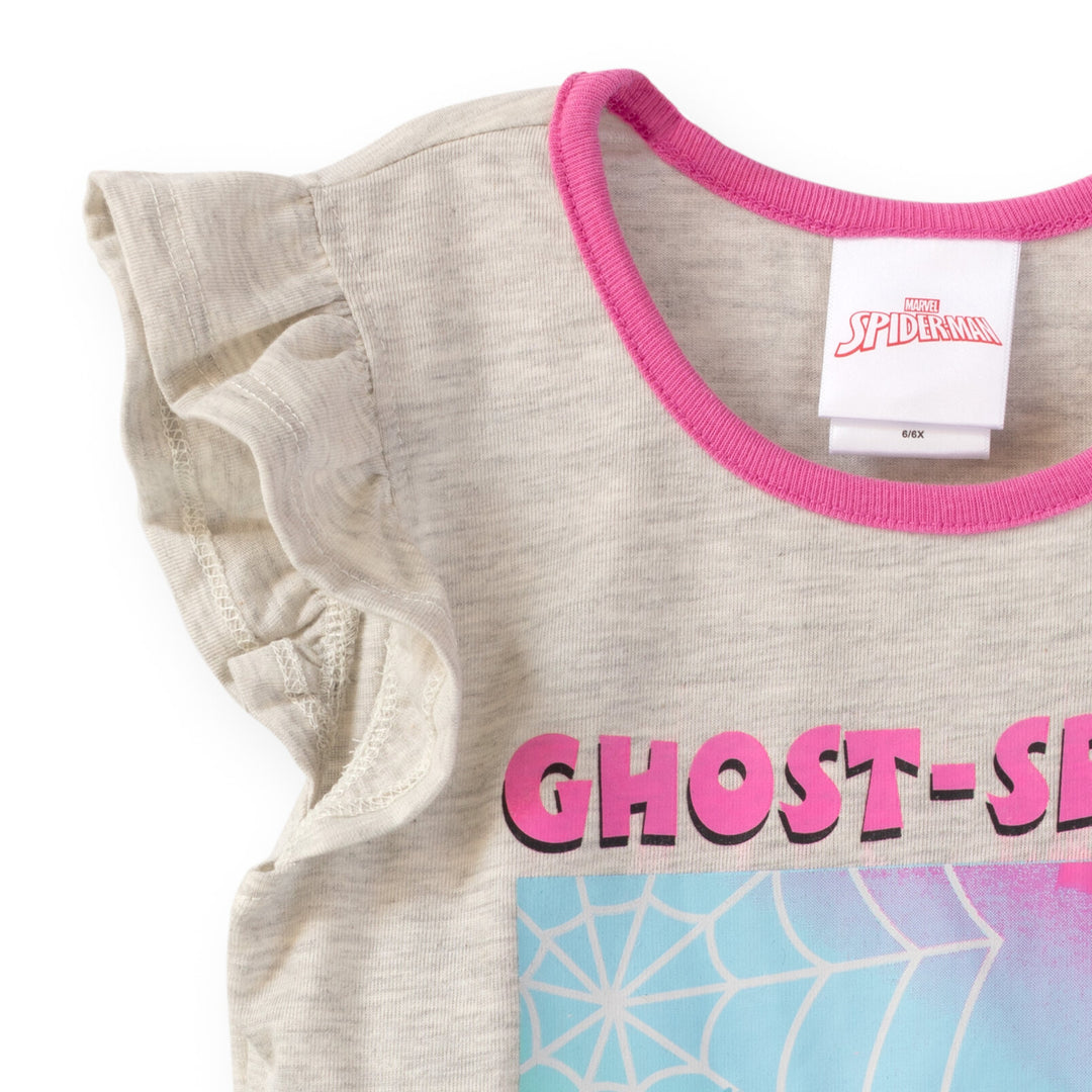 Conjunto de camiseta y calzas con gráfico de Ghost-Spider