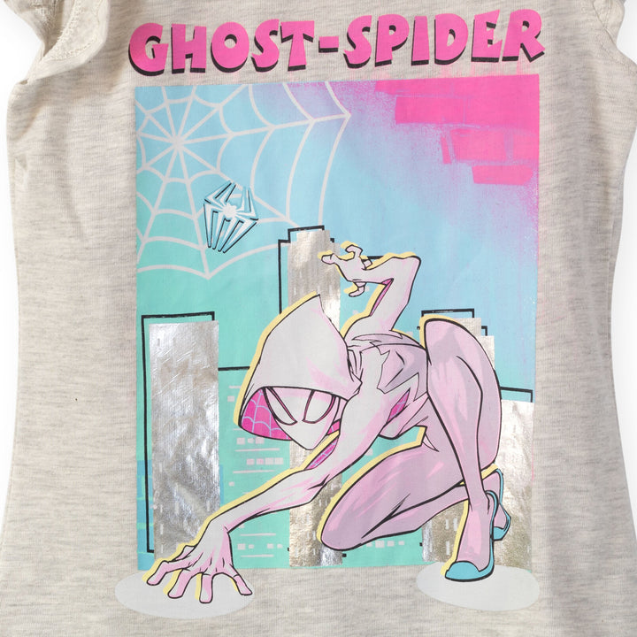 Conjunto de camiseta y calzas con gráfico de Ghost-Spider