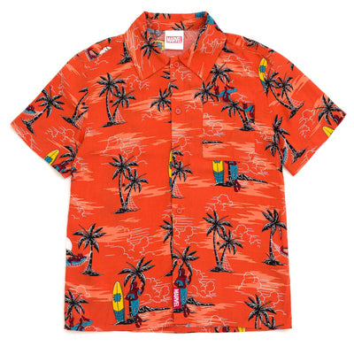 Marvel Spider - Man Matching Family Hawaiian Button Down Dress Shirt - imagikids