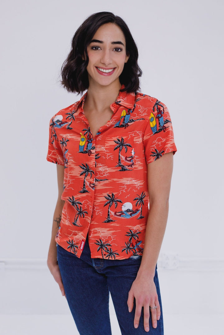 Marvel Spider - Man Matching Family Hawaiian Button Down Dress Shirt - imagikids