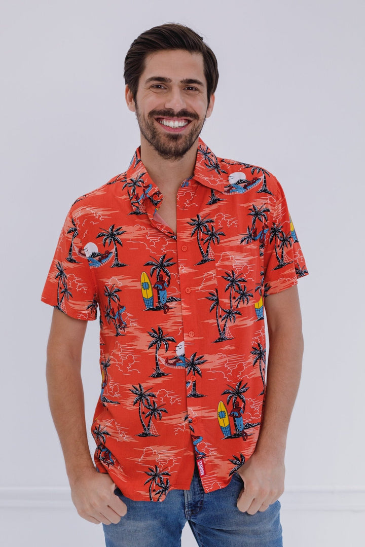 Marvel Spider - Man Matching Family Hawaiian Button Down Dress Shirt - imagikids