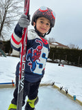 Marvel Spider-Man Mesh Hockey Jersey Long Sleeve T-Shirt