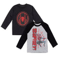 Marvel Spider-Man Miles Morales 2 Pack Long Sleeve T-Shirts