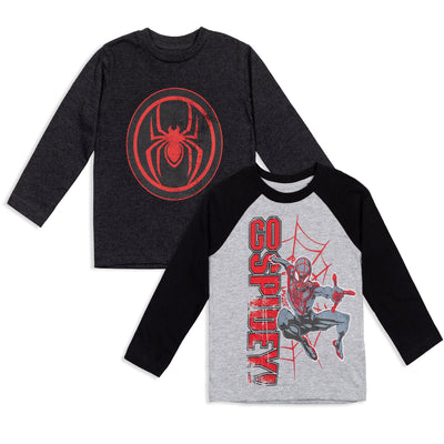 Marvel Spider - Man Miles Morales 2 Pack Long Sleeve T - Shirts - imagikids