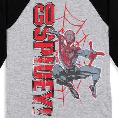 Marvel Spider-Man Miles Morales 2 Pack Long Sleeve T-Shirts